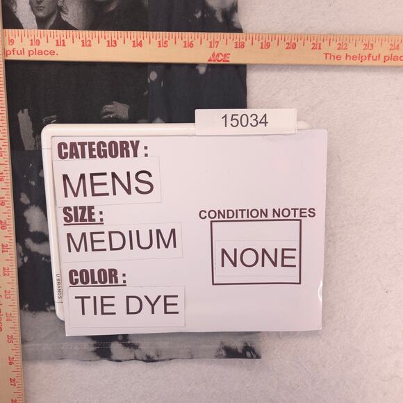 Def Leppard Band Graphic Crew Neck T Shirt Adult Mens Size Medium M Tie Dye - Picture 8 of 9